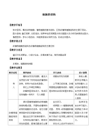 冀少版七年级上册二.细胞的结构教学设计