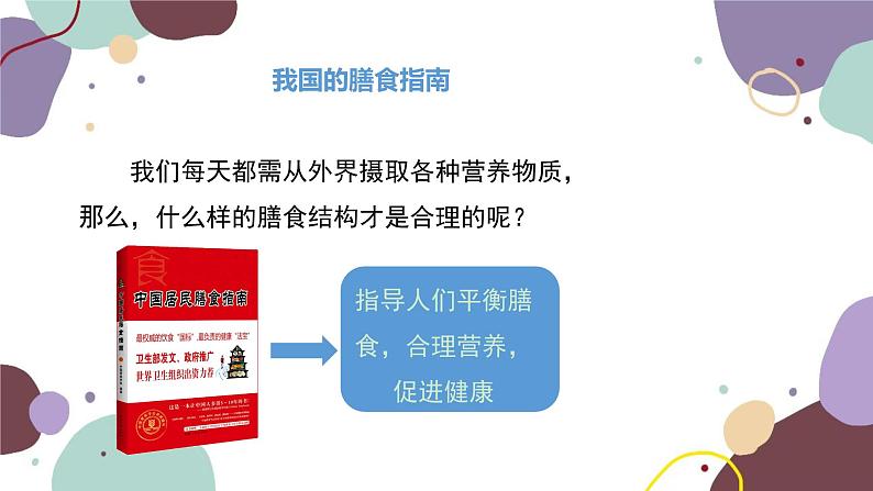 苏教版生物七年级下册第九章 膳食指南与食品安全课件04