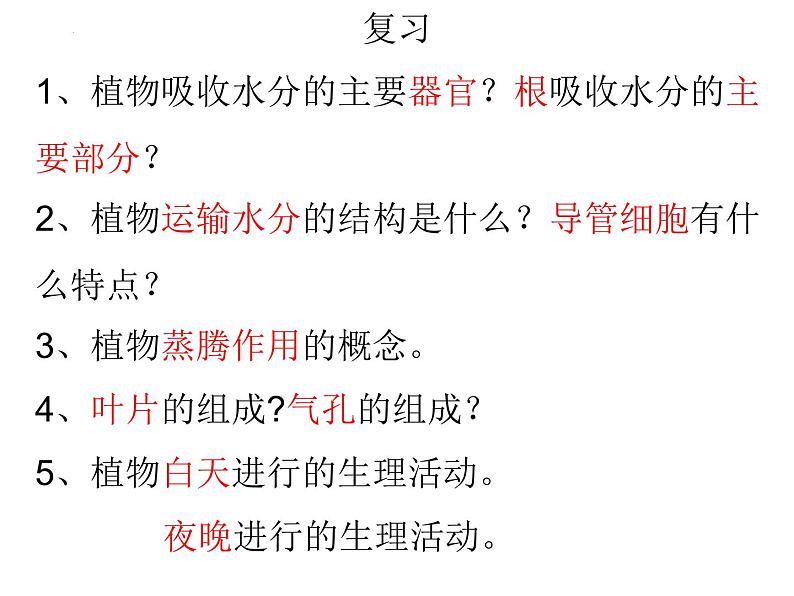 3.4++绿色植物是生物圈中有机物的制造者++课件-2023-2024学年人教版生物七年级上册01