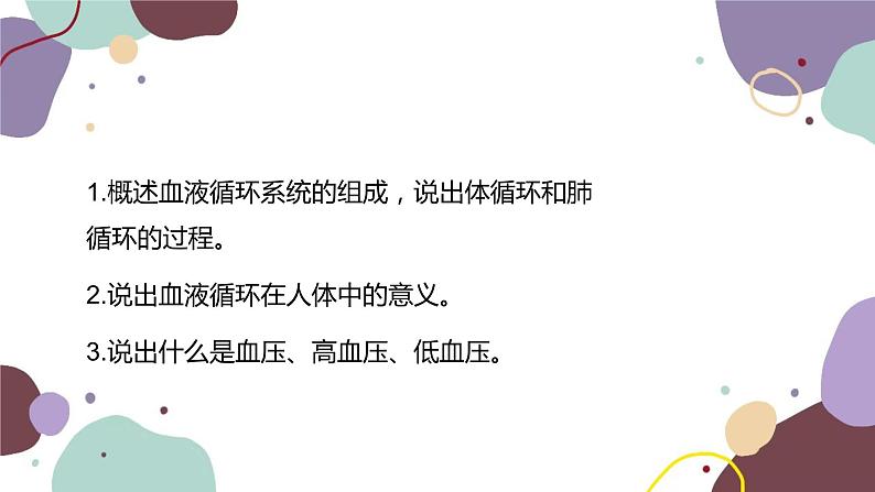 苏教版生物七年级下册第十章 人体的血液循环 第二课时课件03