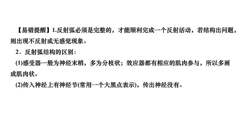 2024七年级生物下册第四单元生物圈中的人第六章人体生命活动的调节第三节神经调节的基本方式作业课件新版新人教版第8页