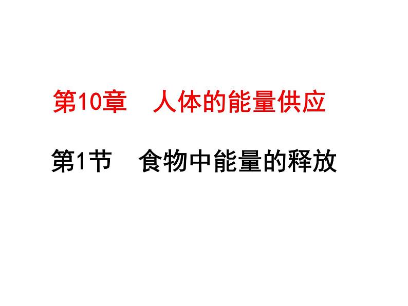 10.1食物中能量的释放课件2023--2024学年北师大版生物七年级下册02