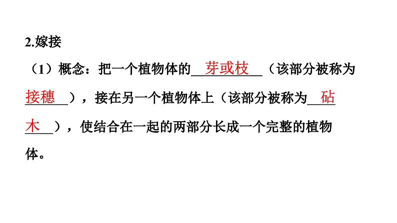 人教版生物八年级下册 第七单元第一章第一节植物的生殖课件第7页