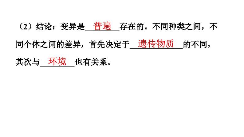 人教版生物八年级下册 第七单元第二章第五节生物的变异课件06