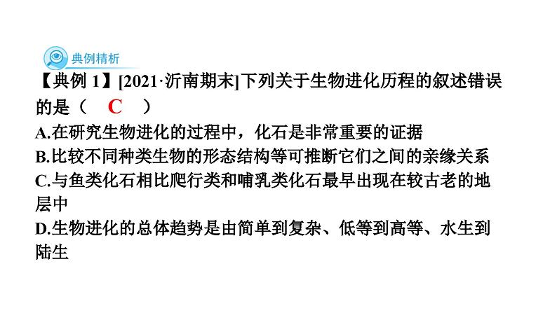 人教版生物八年级下册 第七单元第三章本章强化提升课件第3页