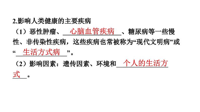 人教版生物八年级下册 第八单元第三章第二节选择健康的生活方式课件第5页