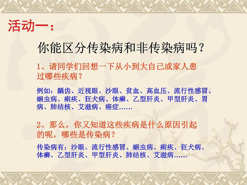 苏教版生物八年级下册 第二十五章 第一节 传染病_-课件第3页