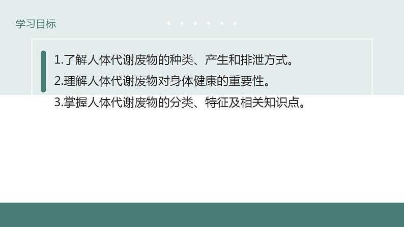 11.1人体产生的代谢废物同步课件2023--2024学年北师大版生物七年级下册第3页