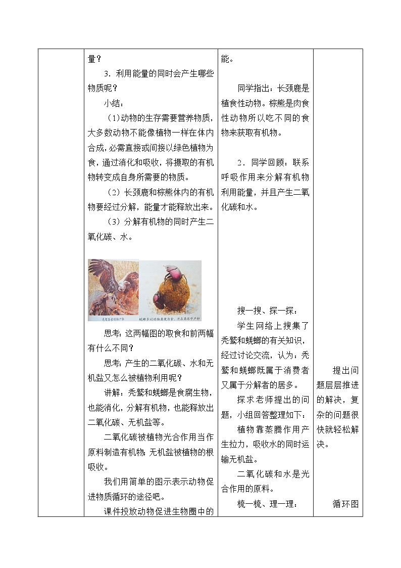 济南版生物七年级上册 第二单元第二章第五节动物在生物圈中的作用_教案03