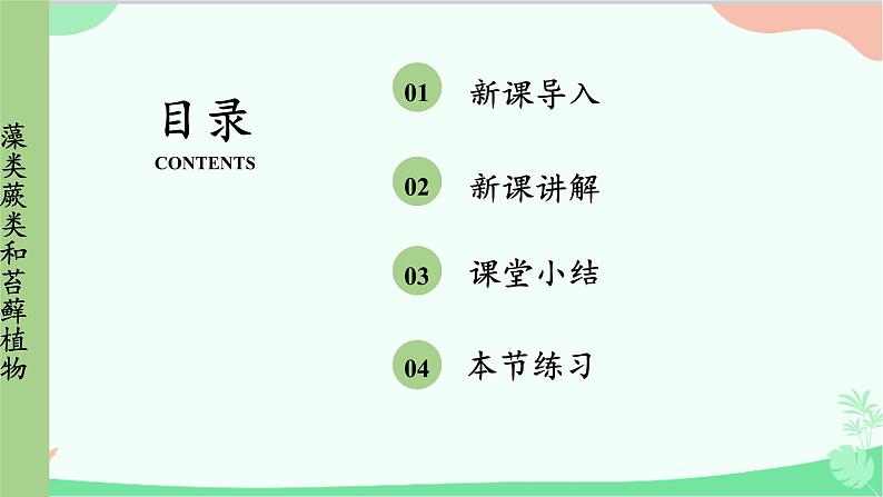 人教版生物七年级上册 第3单元第1章第1节 藻类、苔藓和蕨类植物课件第2页