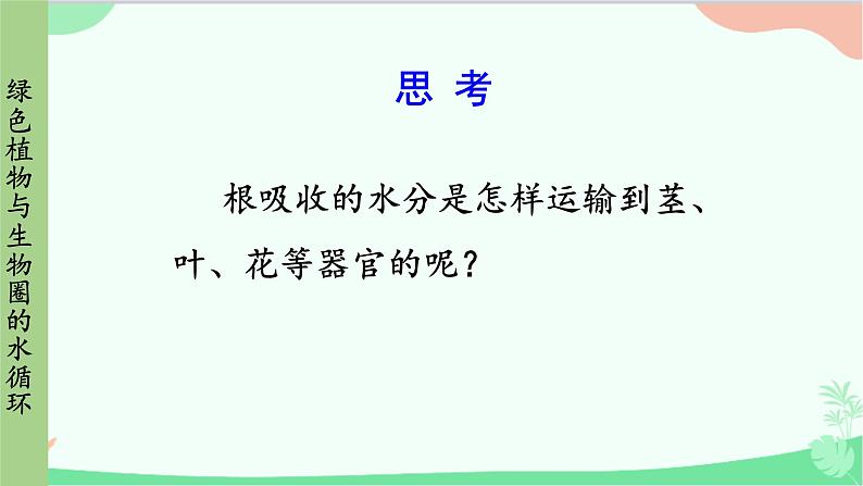 人教版生物七年级上册 第三单元第三章 绿色植物与生物圈的水循环课件第8页