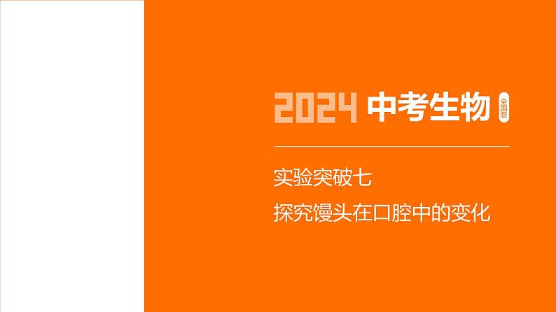 实验突破七　探究馒头在口腔中的变化第1页