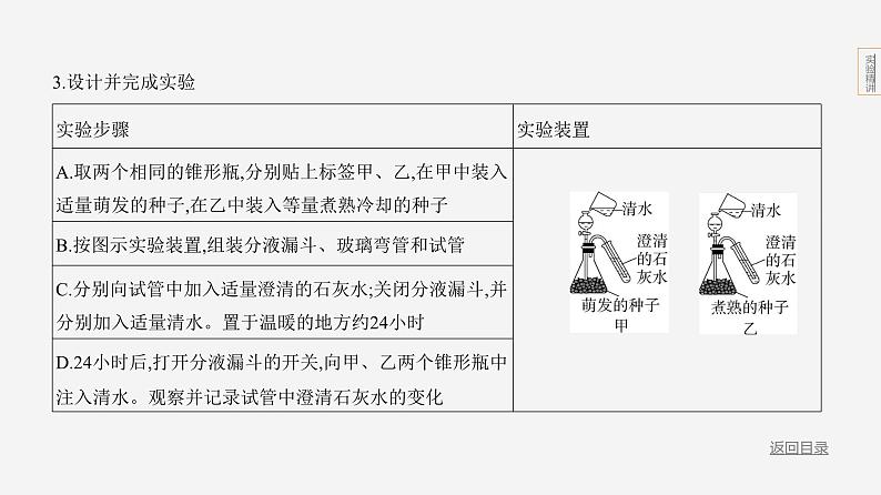 实验突破六　探究植物的呼吸作用第7页