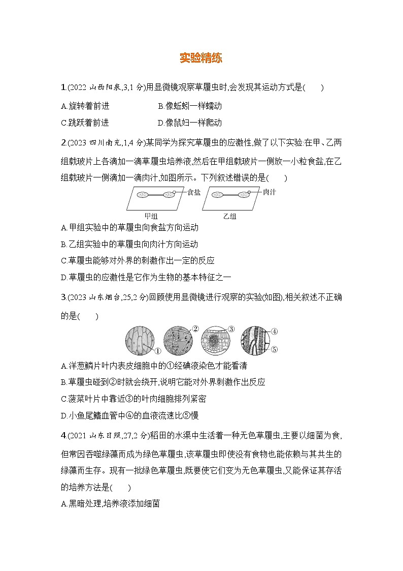 实验突破二  观察草履虫第2页