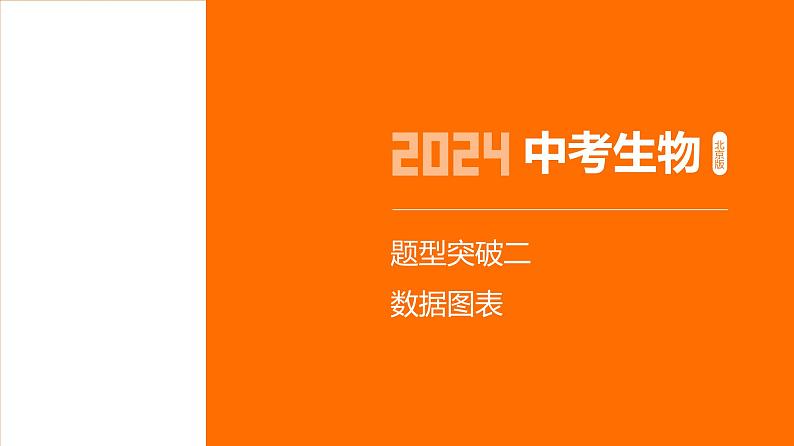 题型突破--2024年中考 北京版初中生物 一轮复习课件01