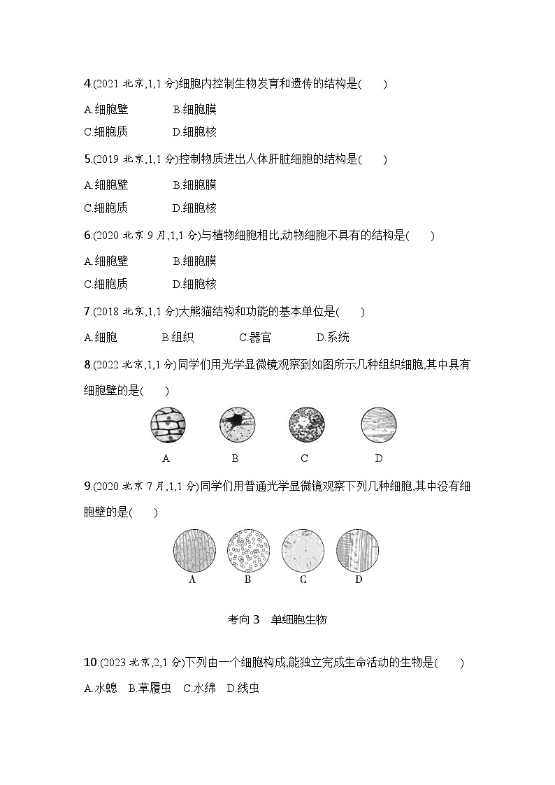 主题一  生物体的结构层次第3页
