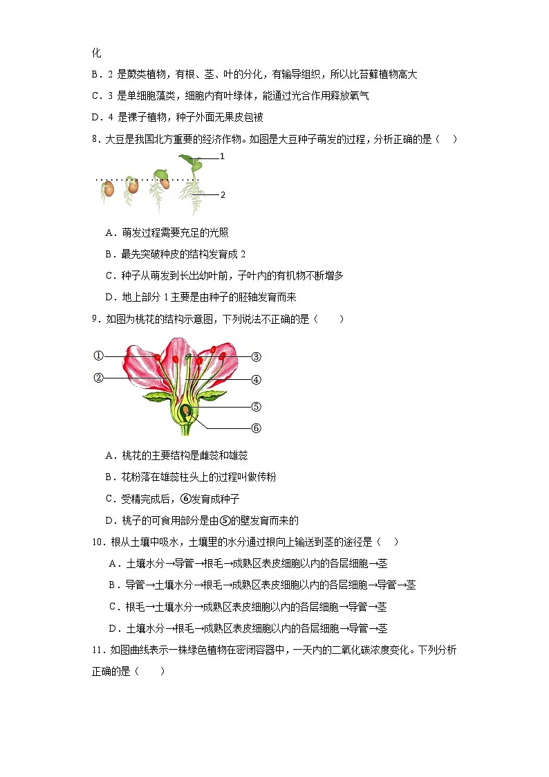 2024年河北省中考生物学模拟试卷 (五)03