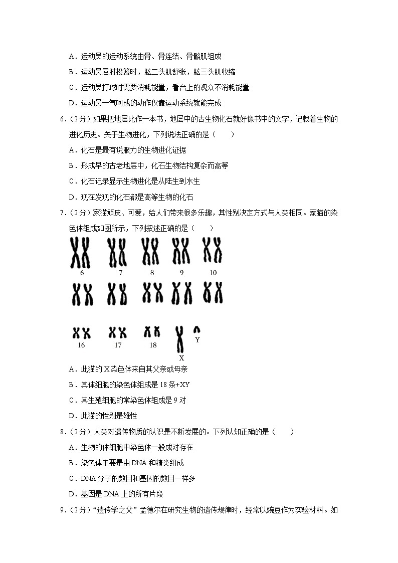 2023年辽宁省朝阳市中考生物试卷(含答案)02