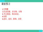 1.2.1++生物与环境的关系++课件-2023-2024学年人教版生物七年级上册