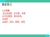 1.2.1++生物与环境的关系++课件-2023-2024学年人教版生物七年级上册