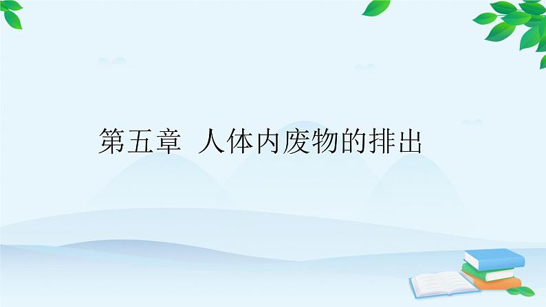 人教版生物七年级下册 第五章 人体内废物的排出课件01