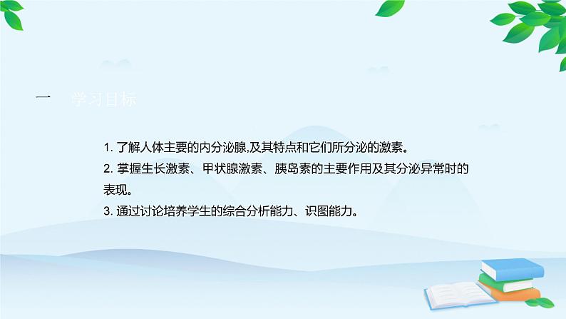 人教版生物七年级下册 第六章 第四节 激素调节课件第2页