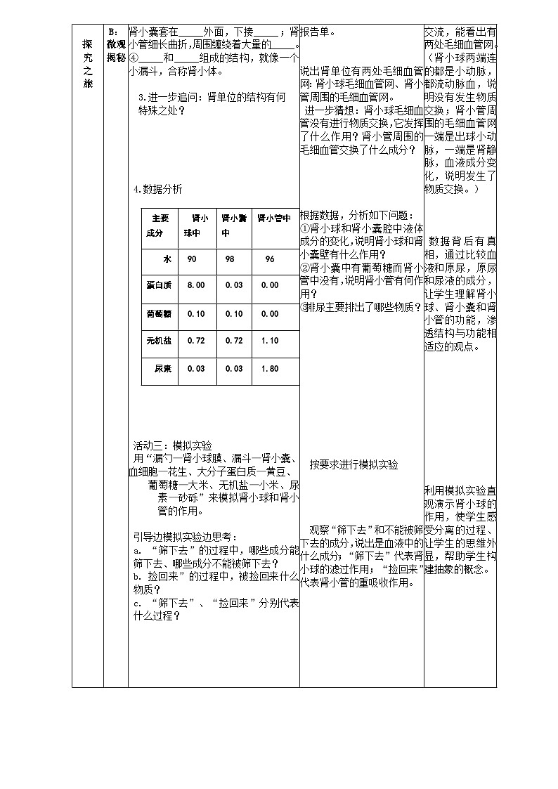 《尿的形成与排出》教案03