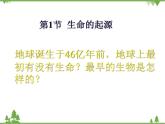 北师大版生物八年级下册 第21章 第1节  《生命的起源》课件2