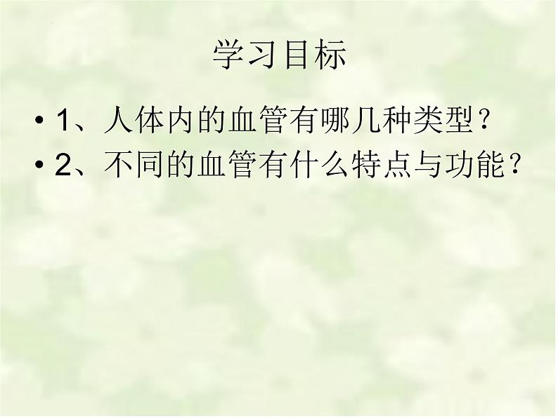 4.4.2血流的管道—血管课件2023-2024学年人教版生物七年级下册04