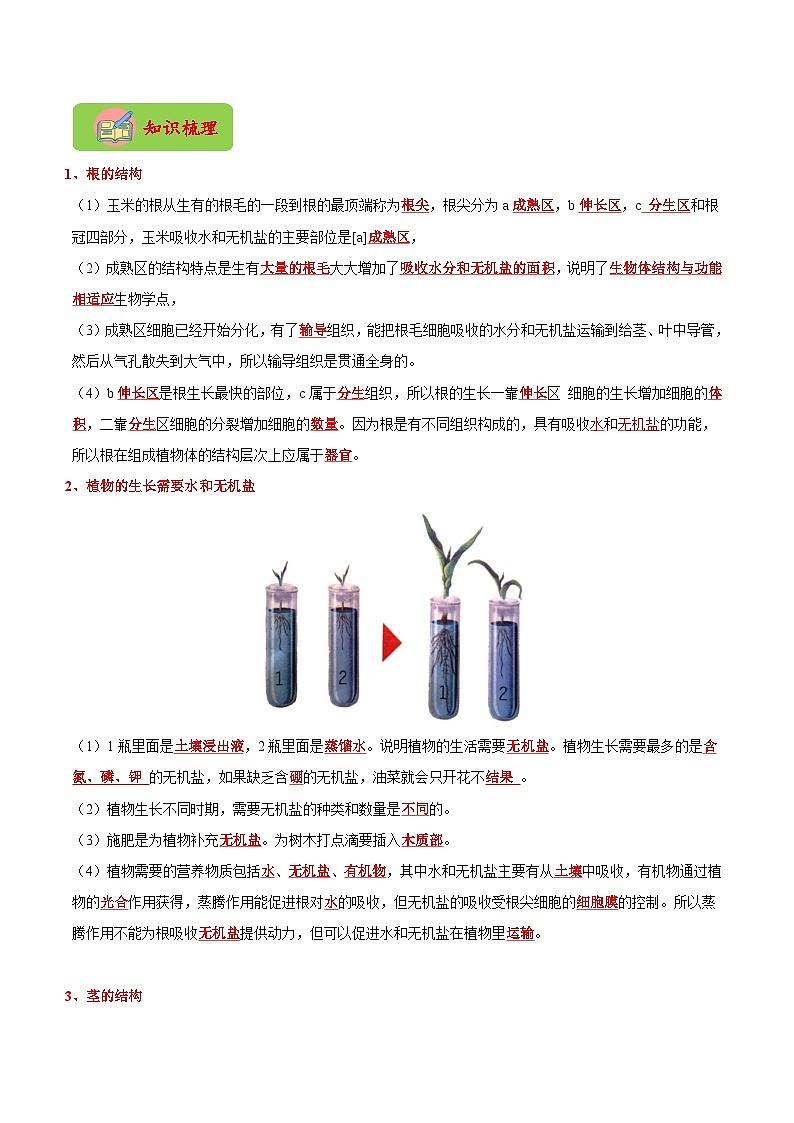 生物（二）-2023年中考考前20天终极冲刺攻略03