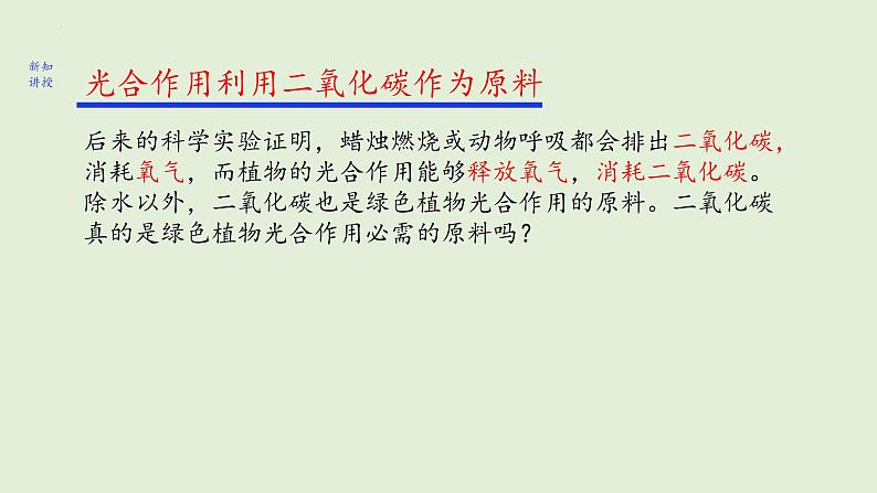 3.5.1+光合作用吸收二氧化碳释放氧气课件+2023--2024学年人教版生物七年级上册07