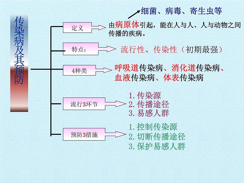 北师大版生物七年级下册 第四单元第十三章 健康地生活 复习（课件）第5页