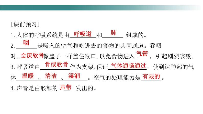 4.3.1呼吸道对空气的处理课件2023-2024学年人教版生物七年级下册第1页