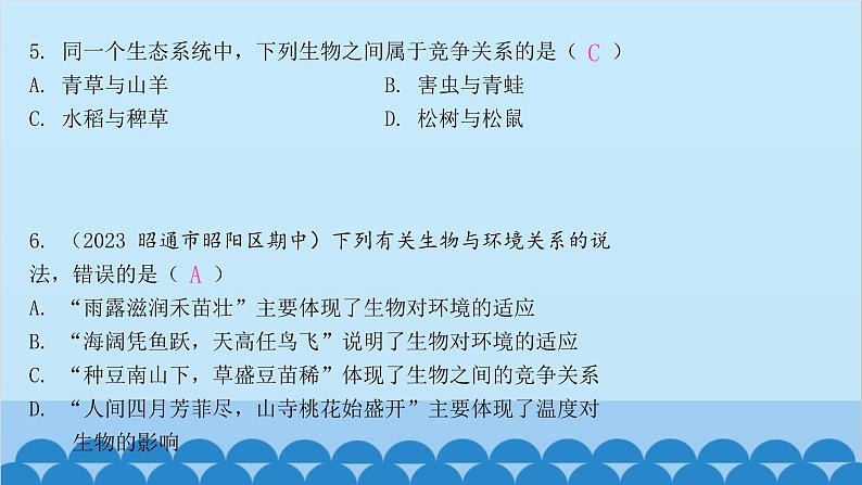 人教版生物七年级上册 第一单元第一、二章 章末总结课件04