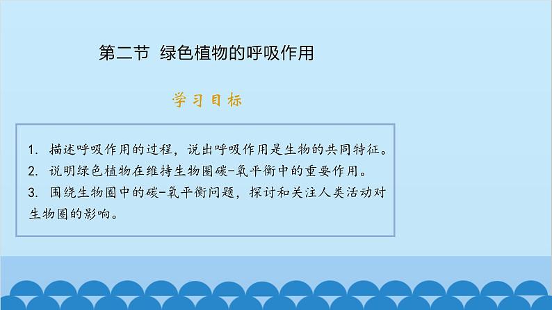 人教版生物七年级上册 3.5.2 绿色植物的呼吸作用课件01