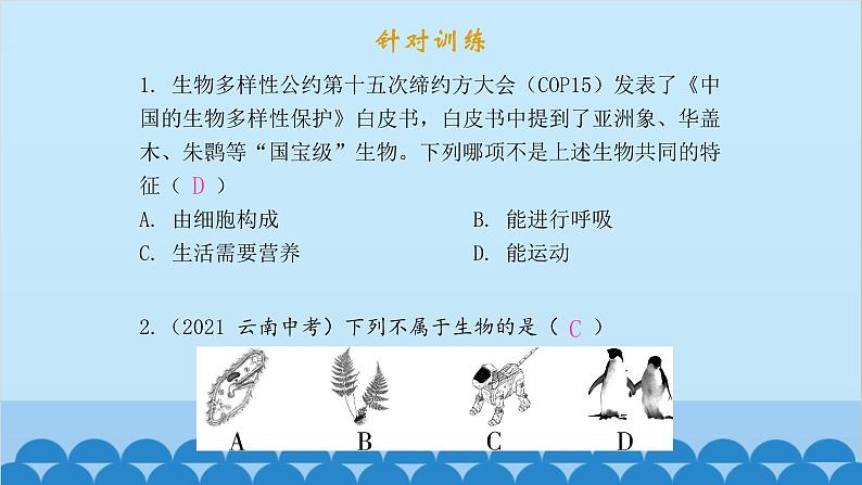 人教版生物七年级上册 全册课件04