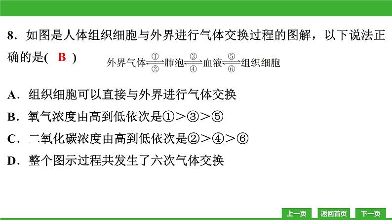 【新课标】北师大版生物七下  第10-11章教学质量监测卷（课件）08