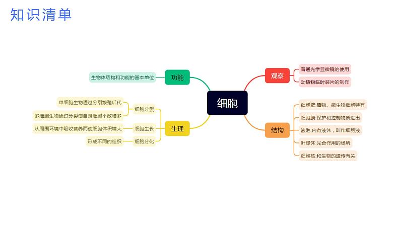 专题04 生物体的结构层次【考点串讲PPT】-2023-2024学年七年级科学上学期期末考点大串讲（浙教版）04