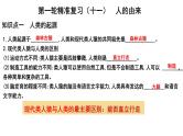 【2024会考】初中生物 考点专题11 人的由来-课件