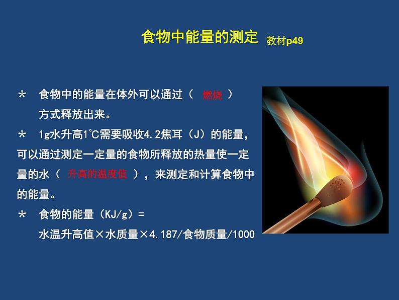 10.1食物中能量的释放课件2023--2024学年北师大版生物七年级下册第7页