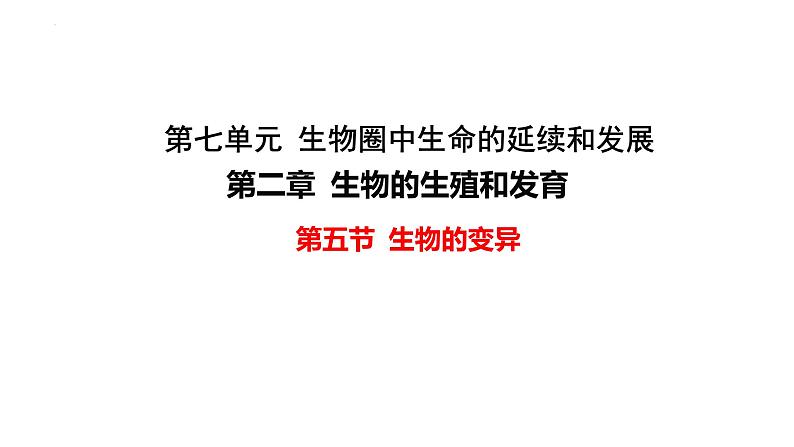 7.2.5生物的变异课件2023--2024学年人教版生物八年级下册 (2)第1页