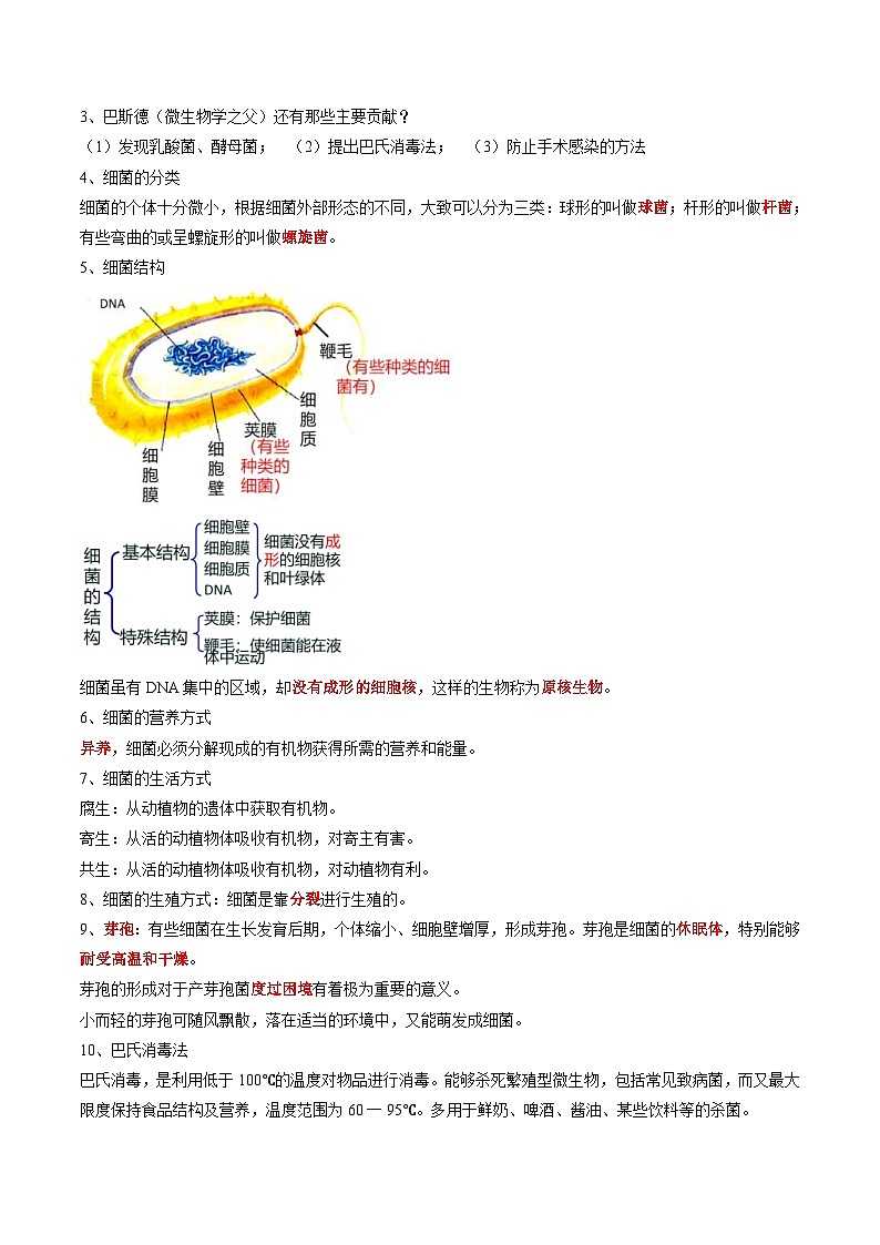 中考生物一轮复习抓重点考典型专题17 细菌、真菌、病毒（含解析）第2页
