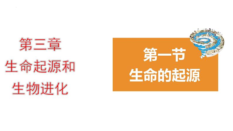 7.3.1地球上生命的起源课件2023--2024学年人教版生物八年级下册第1页