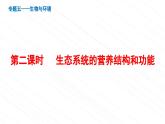 2024年济南版生物专题复习五+生态系统的营养结构和功能课件