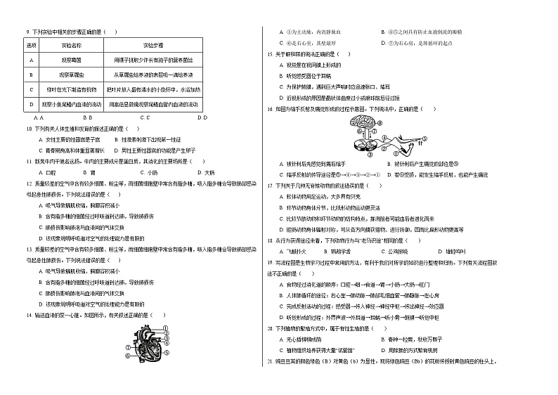 生物（湖南省卷）（考试版A3）第2页