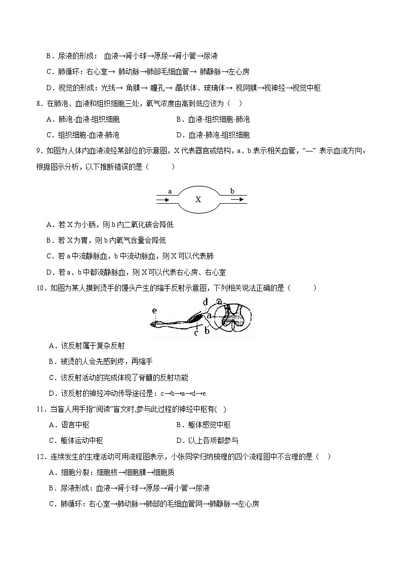 中考生物（甘肃卷）-2024年中考第一次模拟考试03
