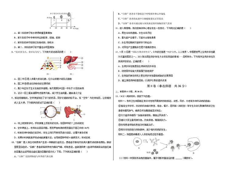 中考生物（贵阳卷）-2024年中考第一次模拟考试02