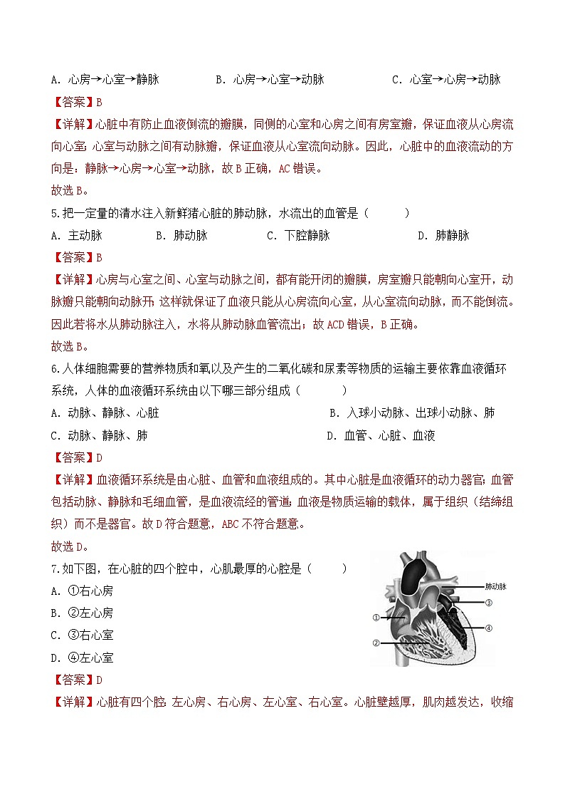 4.4.3 输送血液的泵——心脏（第1课时）-七年级生物下册 教学课件+教学设计+练习（人教版）02