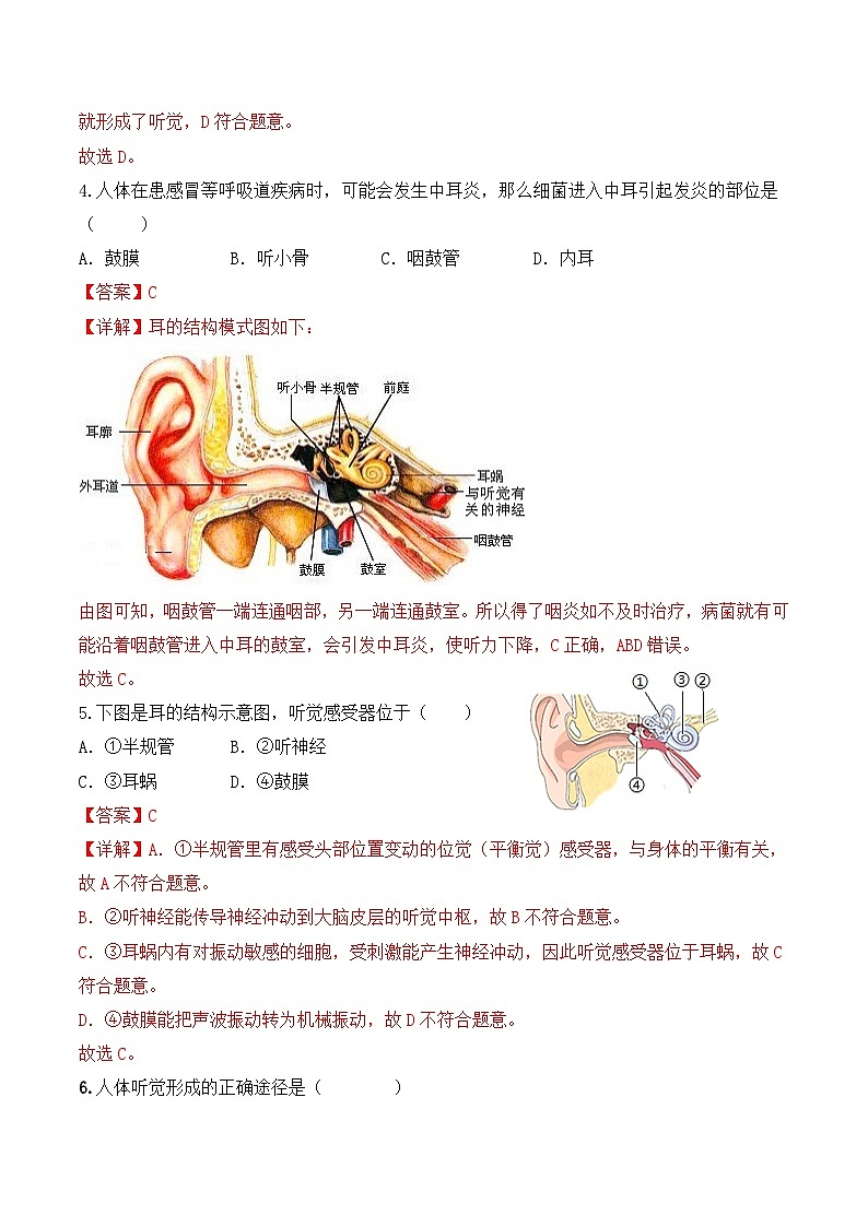 4.6.1 人体对外界信息的感知（第2课时）-七年级生物下册 教学课件+教学设计+练习（人教版）02