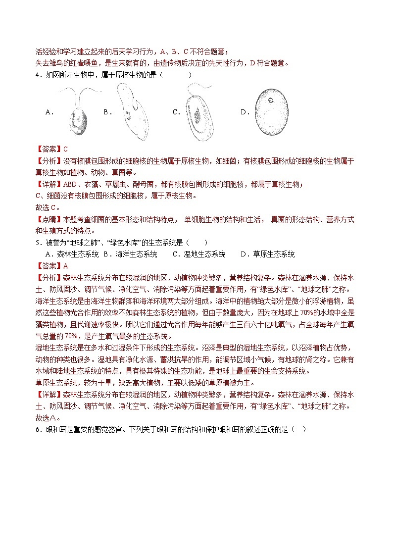信息必刷卷04（湖南省卷）（解析版）第3页